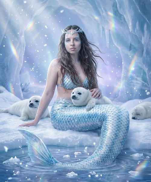 Ice Cave &bull; [Mermaid Fantasy AI Portrait]