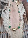 Strass charms kitten necklace