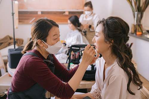 Bride Getting Ready