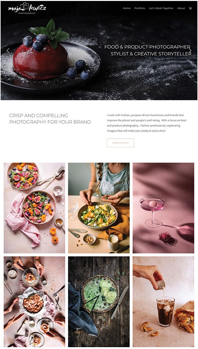 Maja Lewicz Photography Portfolio Website