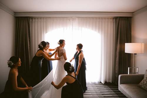 Bride Getting Ready