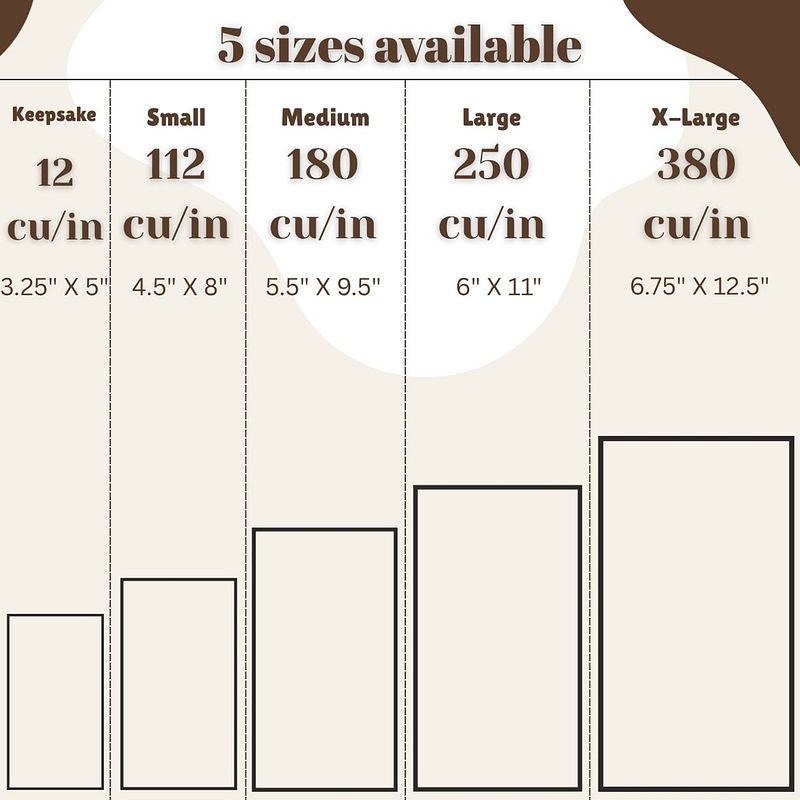 Ocean Waves Epoxy Resin Mix Wood Urn