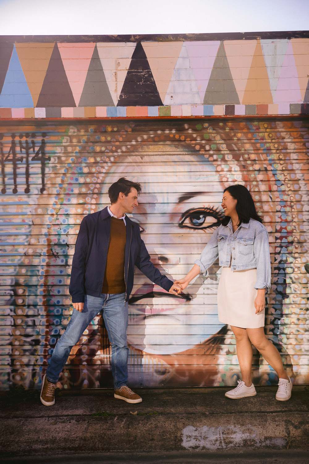 Ivy + David | Graffiti Art & Sydney Park Engagement Photoshoot