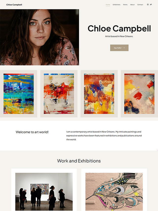 Coral - Pixpa Personal & CV Website Template