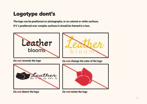 Logotype don'ts