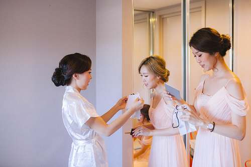 Bride Getting Ready