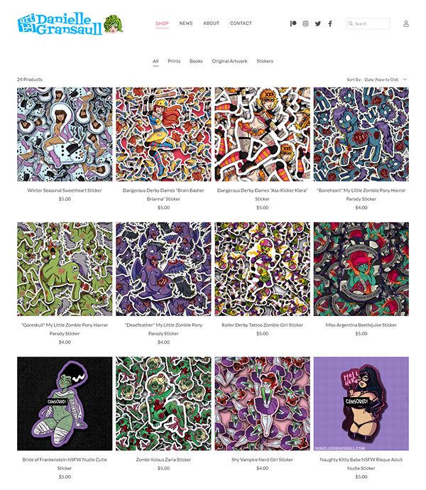 Danielle Gransaull Portfolio Website Examples
