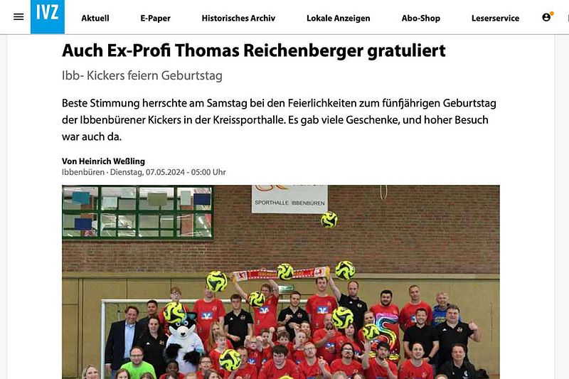 Auch Ex-Profi Thomas Reichenberger gratuliert