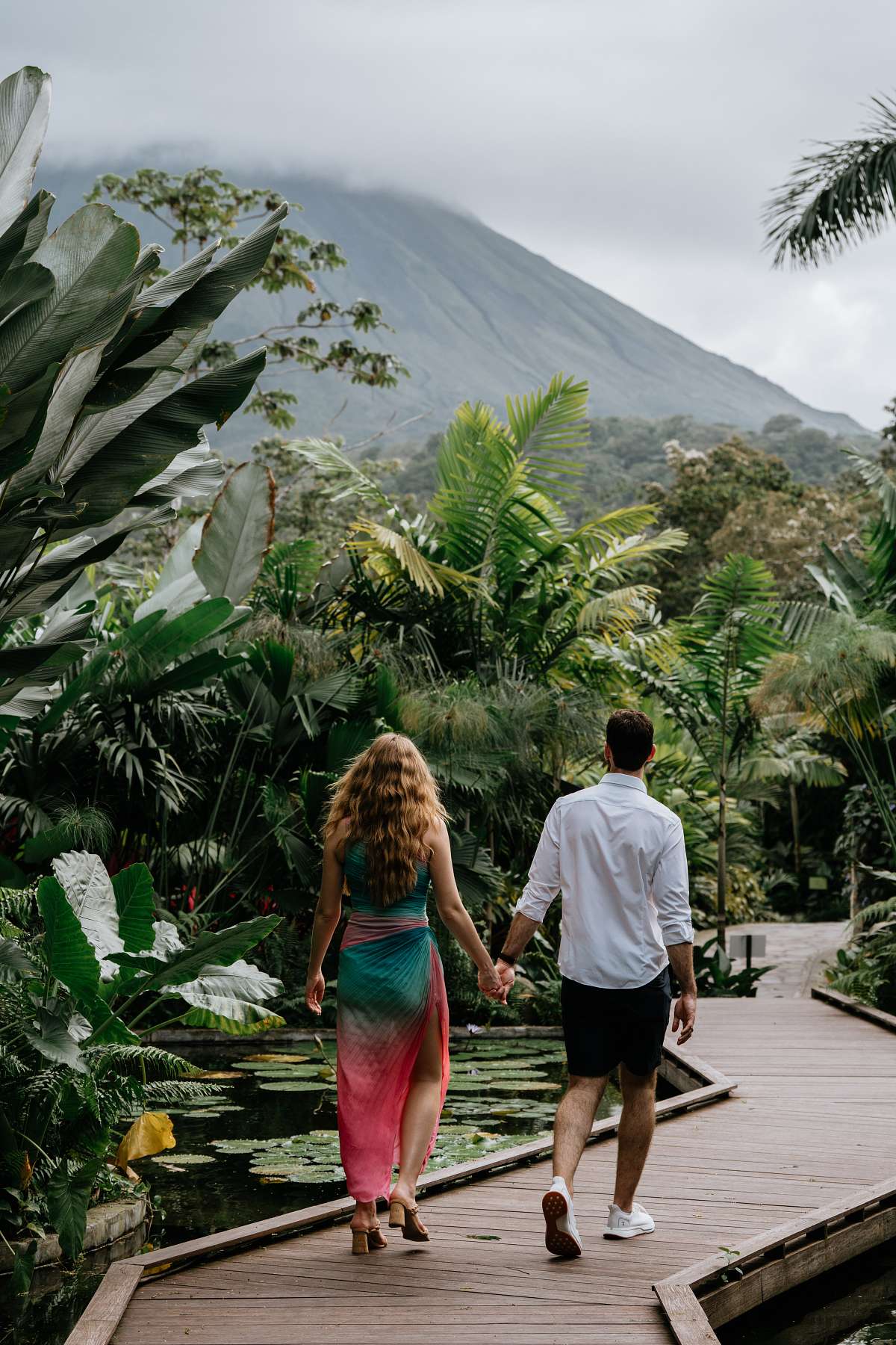 Photographer capturing engagement at Nayara Springs Costa Rica