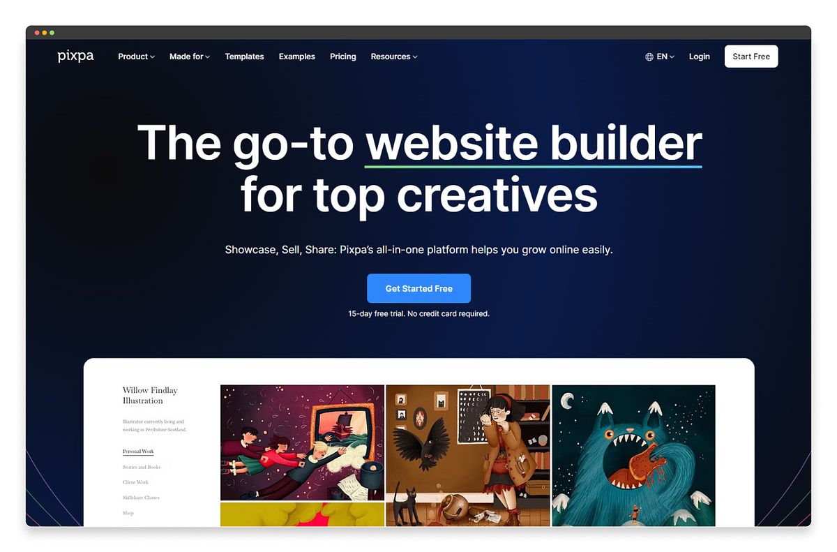 Pixpa Website-Builder