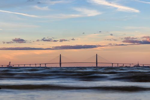 Evening Calm Viewing Ravenel  Bridge in Charleston