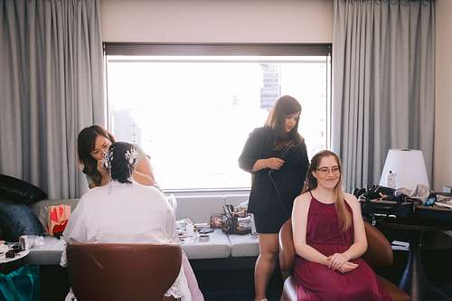 Bride Getting Ready