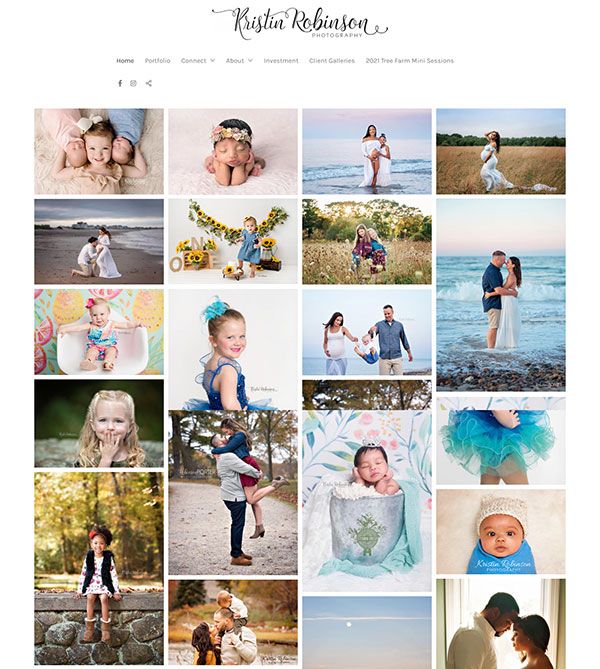 Esempi di siti web di Kristin Robinson Portfolio