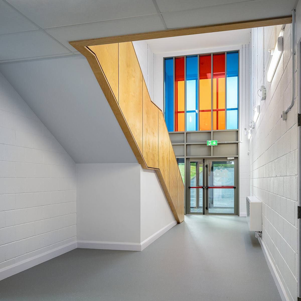 St. Mary's College Science Labs: Interior with Stained Glass, Arklow