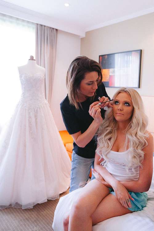 Bride Getting Ready