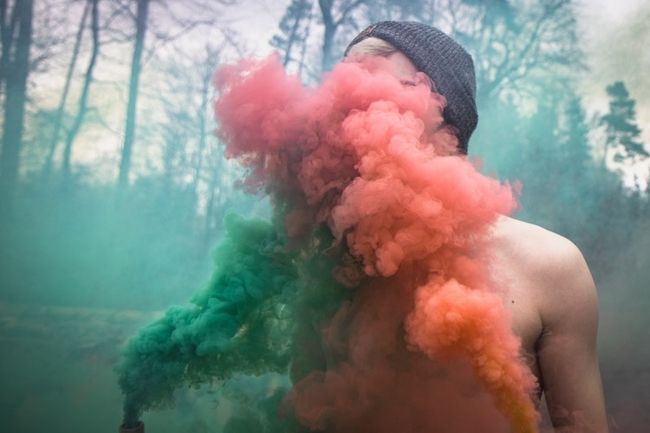 Smoke Bomb Photography