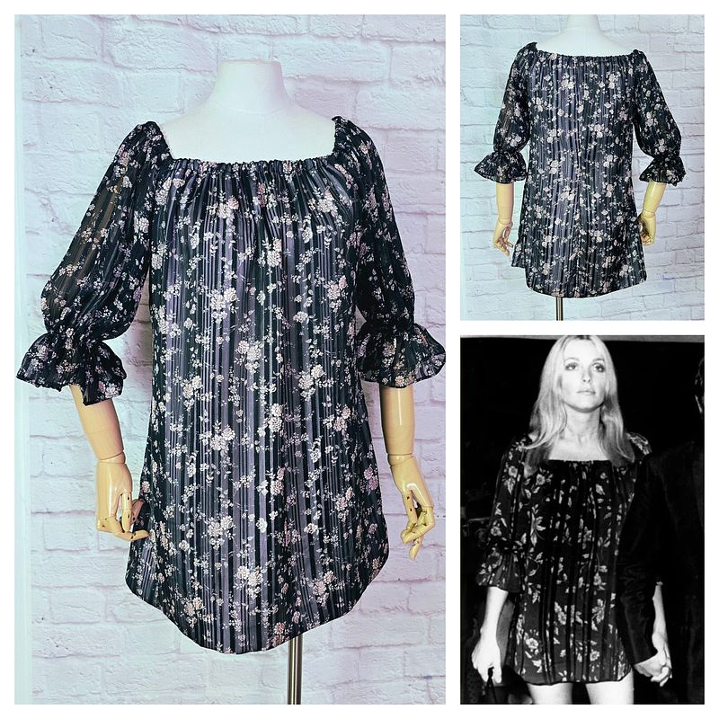 Sharon's Floral Stripe Tent Dress