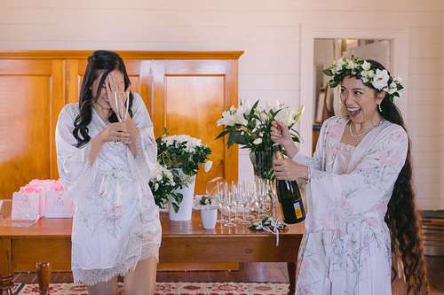Bride Getting Ready