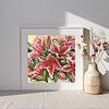 Pink Stargazer Lilies Original Watercolour Painting