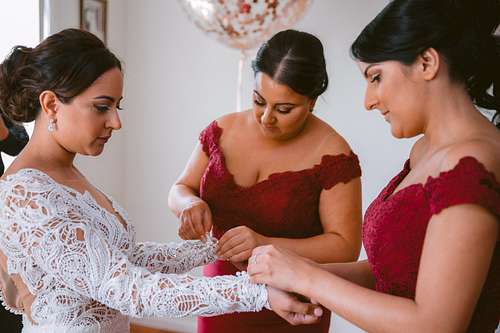 Bride Getting Ready
