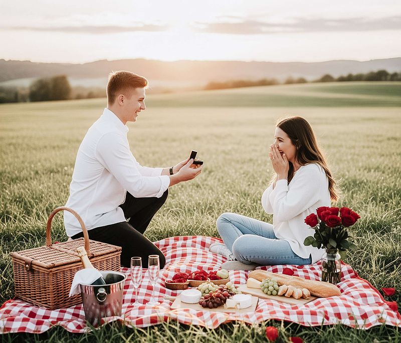 A Charlotte Love Story: Pop the Question with a Picnic Surprise, Captured by Wedding Photos by Kalina