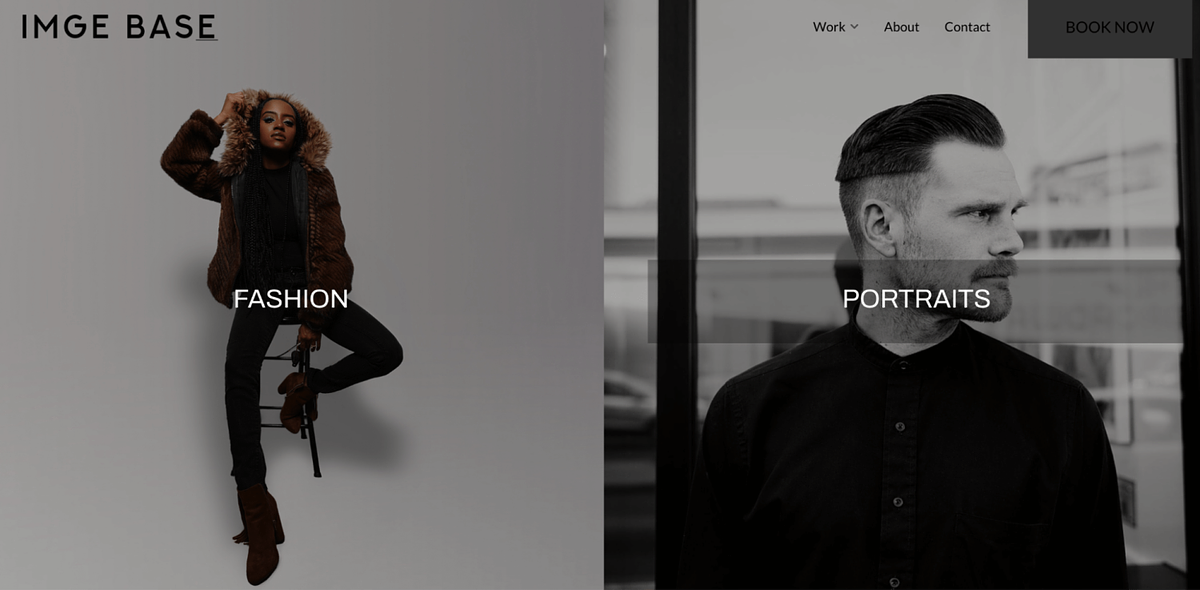 portfólio de moda IMGE BASE