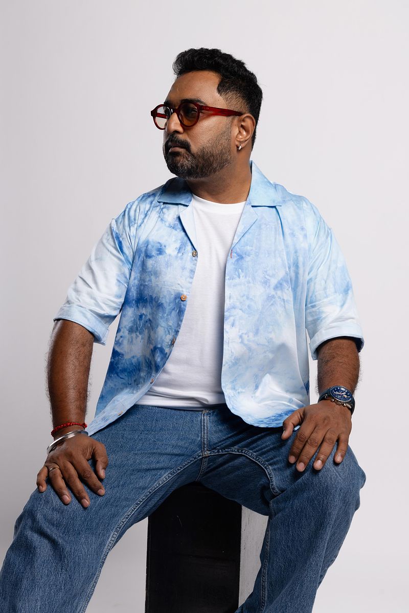 Cuban Collar Shirt - Summer Sky