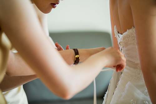 Bride Getting Ready