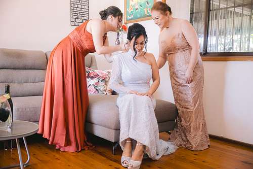 Bride Getting Ready