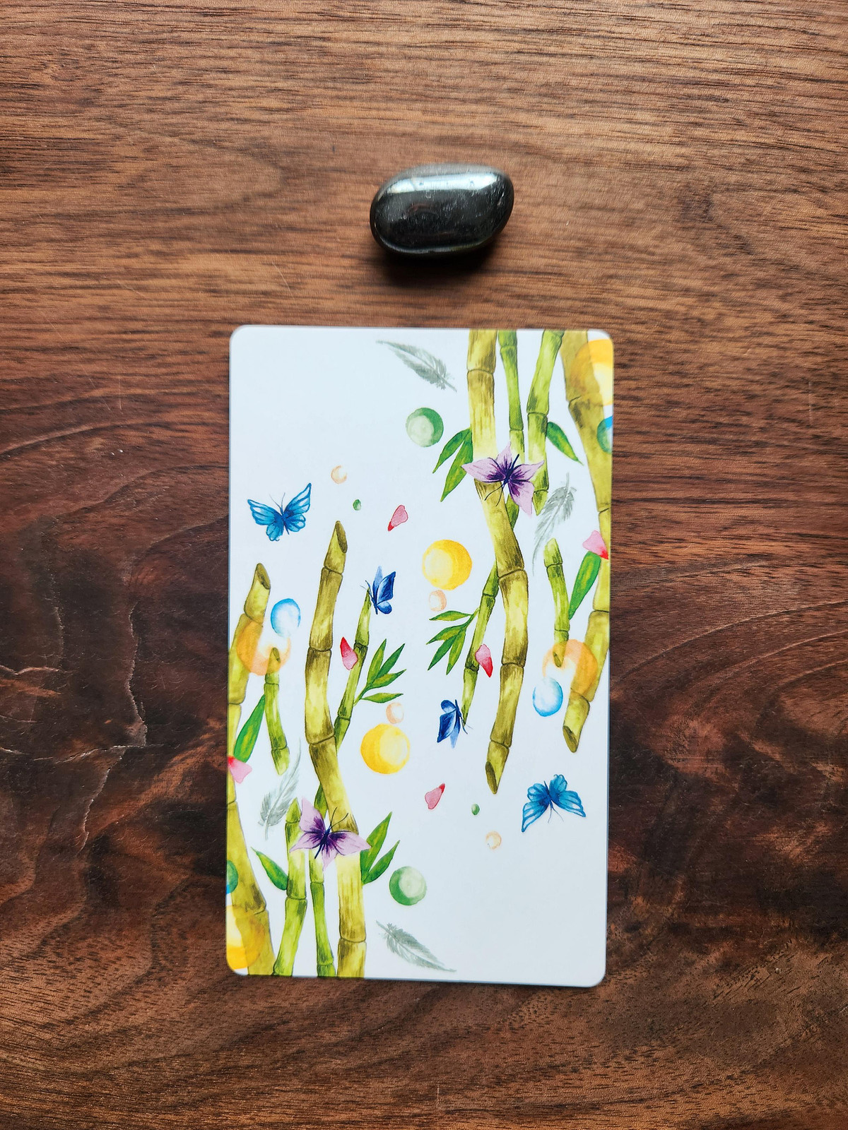 Way of the Panda Tarot Card and Hematite