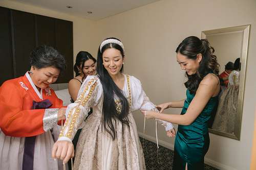 Bride Getting Ready
