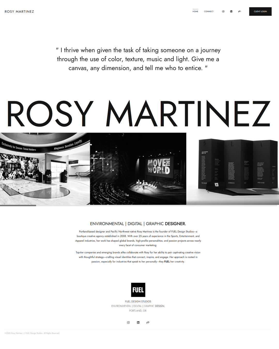 Portfolio della designer Rosy Martinez