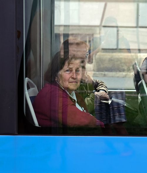 Woman on Zagreb Bus