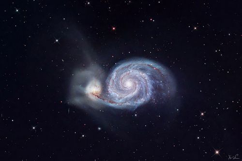 M 51   Whirlpool Galaxie