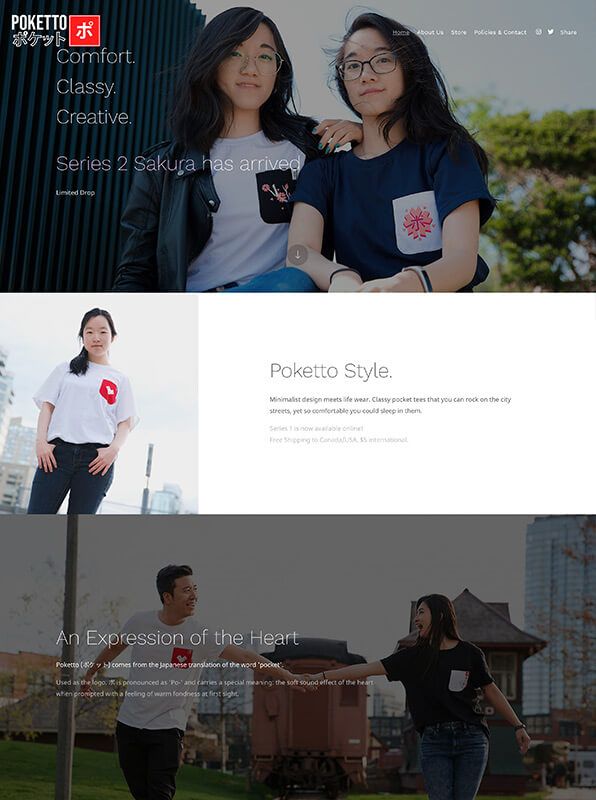 Poketto Portfolio Website Examples