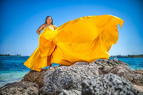 Flying Dress Birthday Session On Locatiion