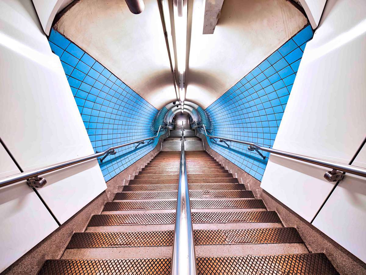 Embankment Underground Station Stairs