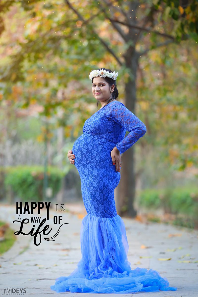 DP013 - Blue Net Gown