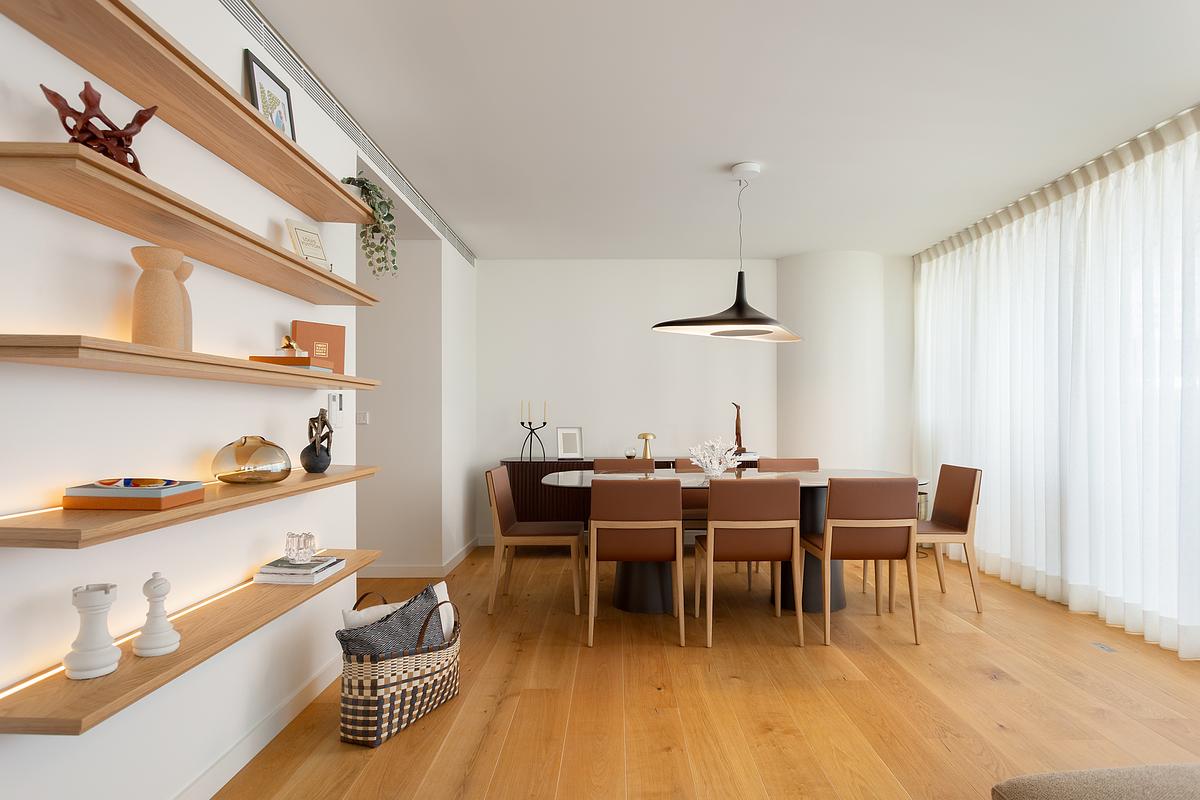 Fotografia do Apartamento de Luxo Infinity Tower, Lisboa, projeto Bevelli Home.