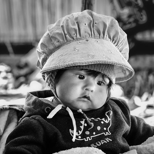 Portrait d'un jeune enfant du Pérou