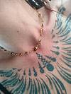 Strass charms kitten necklace
