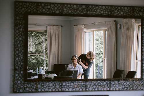 Bride Getting Ready