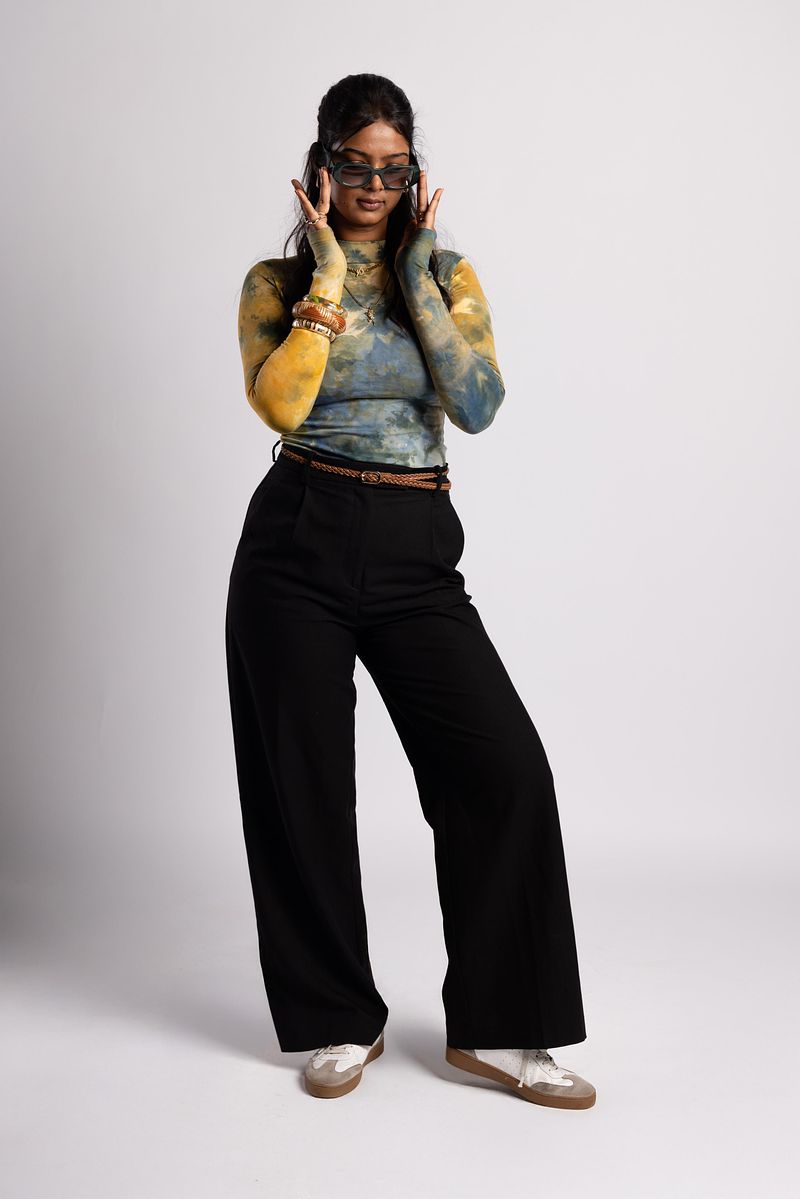 Full Sleeve Leotard Golden Hour (Blue Gold)