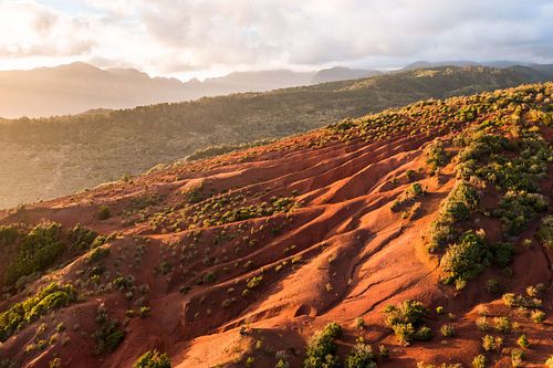 Martian landscape volcanic sand