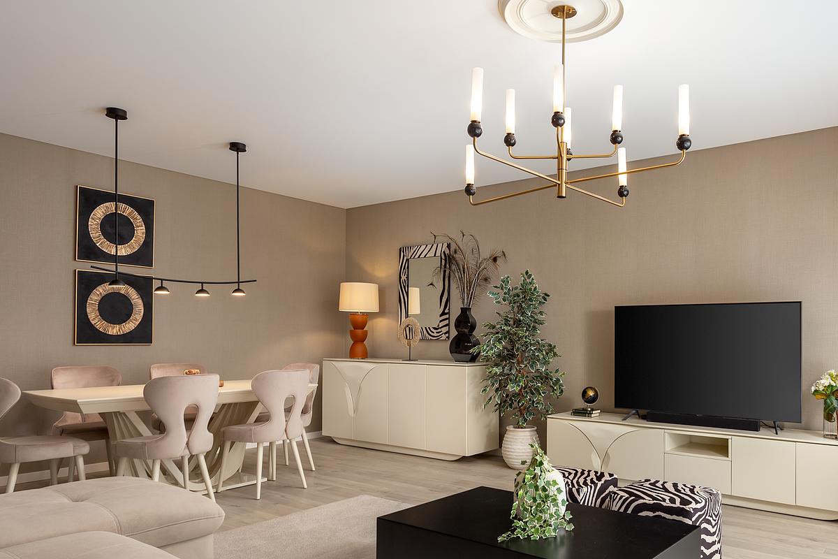 Fotografia de no Apartamento Montijo, destacando a decora&ccedil;&atilde;o com Estilo Africano.