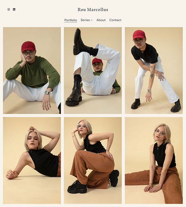 Rou Marcellus Portfolio-Website-Beispiele