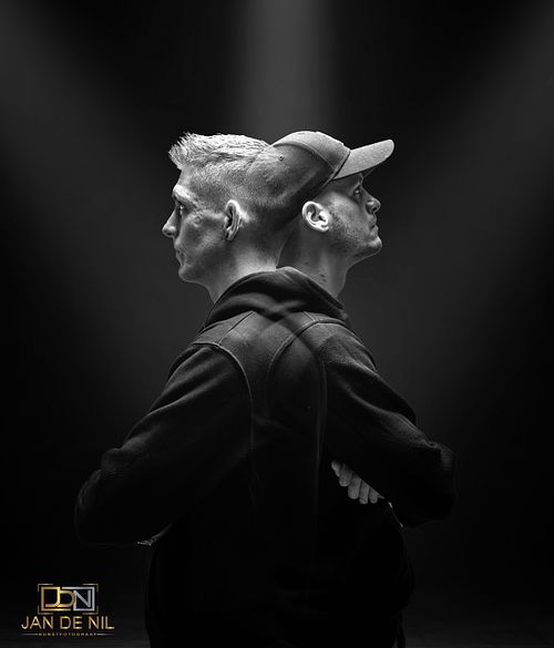 Room with concrete floor and smoke with fire sparks