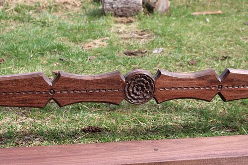 Stretcher Carving Detail