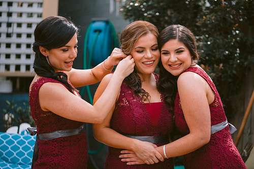 Bride Getting Ready