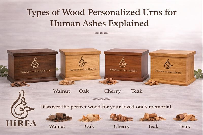 Types of Wood Personalized Urns for Human Ashes Explained